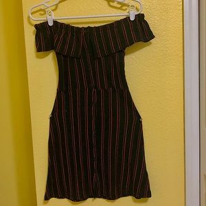 Topshop US 4 Off-The-Shoulder Dress